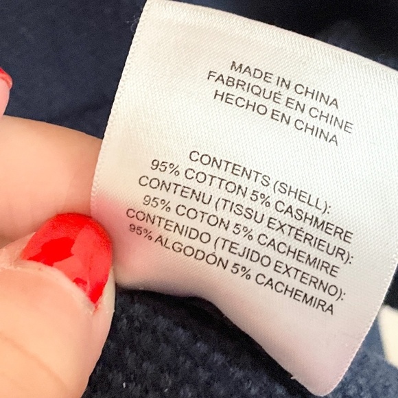 Revolve x Onia Men’s Knit Sweater Cotton/Cashmere blend Elbow patches Blue S - Picture 15 of 15